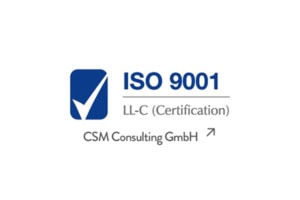 ISO 9001 Zertifizierungslogo für Qualitätsmanagement bei multicareer Akademie, Fokus auf Qualität und Zertifizierung.